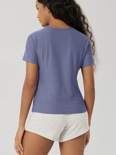 Image of ODODOS Women's Short Sleeve Performance T-Shirts - Ultra Soft odSTRATUM Tech Crew Neck Tee UPF 50+ Essential Top