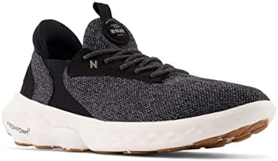 New Balance Men's Fresh Foam Roav Elite V1 Running Shoe, Black/Sea Salt, 10 | Image 1