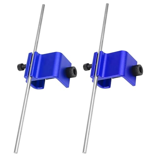 Image of KVAEY 2 PCS Chain Alignment Tool for Motorcycle, 08-0048 Aluminum Sprocket Chain Adjustment Tool, Quick & Accurate Professional Chain Alignment Tool Suitable for ATV Scooter Dirt Bike (Blue)