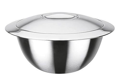 GSW Stahlwaren GmbH Thermo terrina con Coperchio, 20 x 12.3 cm, 2 l, in Acciaio Inox, Argento, 30 x 20 x 12.3 cm