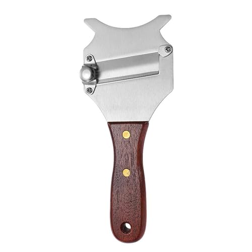 Genérico Chocolate Stave - Slicación de queso de trufa | Especias rallador | Renuncias de chocolate de acero inoxidable con mango de madera para verduras, chocolates, champiñones