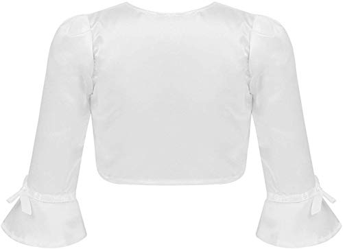 Image of PINK WINGS Girls Satin Shrug