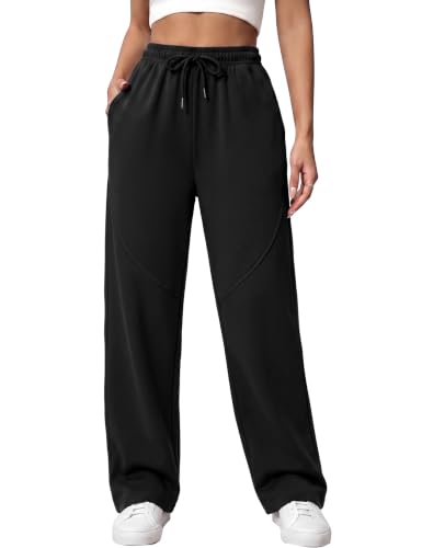 Litherday Sporthose Damen Baggy High Waist Sweatpants Lang mit Kordelzug