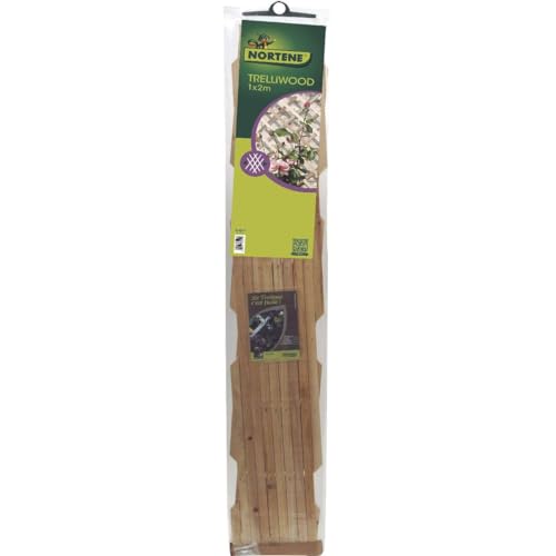 NORTENE | Celosía de Madera Extensible Trelliwood 1x2 M | Soporte para Plantas Trepadoras | Separador Decorativo para Jardín