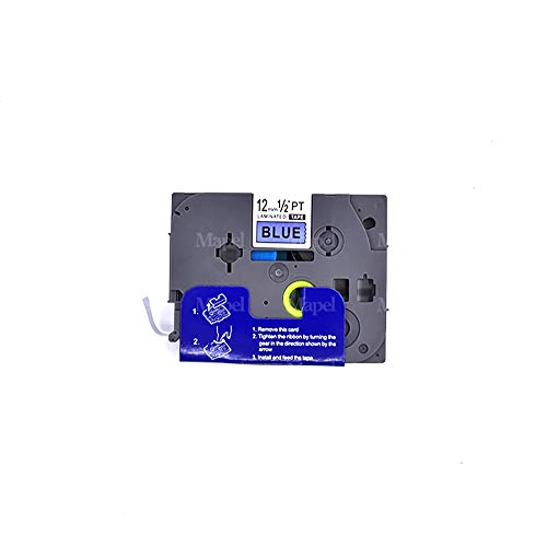 Fita Compatível TZ-531 Tze-531 Azul 12mm para Rotulador Brother PT-H105 PT-H110 PT-D210 PT-D400 P-To