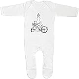 Tamaño: 6-12 meses Azeeda 6-12 Meses \'Unicornio con Bicicleta\' Bebé Peleles para Dormir/Pijama (SS00015363)