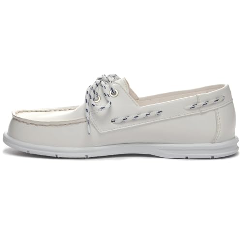 Sebago Femme Jackman Woman Boat Shoe, White, 37.5 EU