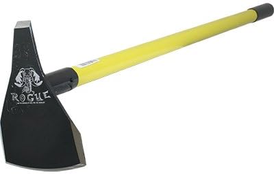 Rogue Hoe 5.5 Inch Steel Triangle Blade Fire Line Hoe with 54 Ash Wood Handle