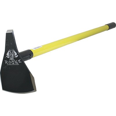 RogueHoe 5.5 Inch Steel Triangle Blade Fire Line Hoe with 54 Ash Wood Handle