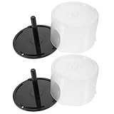 Gadpiparty CD-/DVD-Aufbewahrungseimer aus Kunststoff für 50 CDs, tragbarer CD-Organizer mit Deckel, leere DVD-Aufbewahrungshalter, geeignet für Zuhause und Auto, 2 Stück