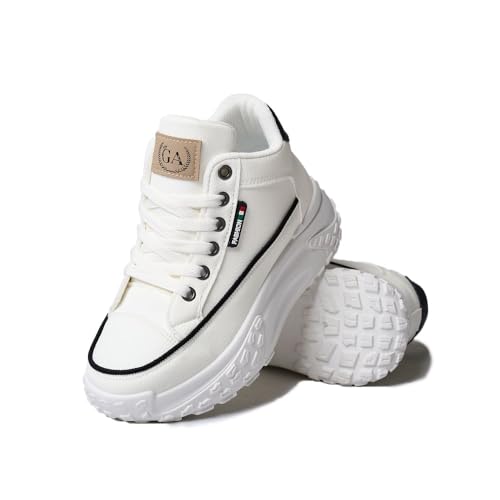 Best Sneakers for Dressing Up: Stylish & Versatile Picks 14 Chouiss Chunky Sneakers for Women,Platform White Mesh Dad Walking Shoes,Comfortable Breathable Casual Fashion Running Shoes,White,Size 8