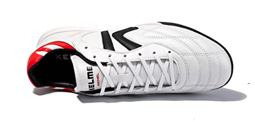KELME Men's Turf Soccer Cleats - Football Boots Outdoor/Indoor Unisex Adult Sizes - Pro Calfskin Leather Soccer Shoes - TF4