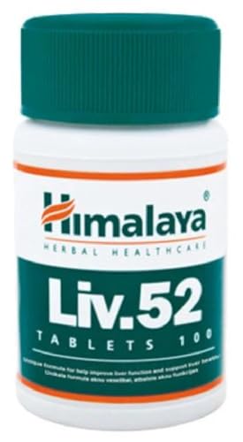 Himalaya - LIV 52 | LIV.52 | Apoyo hepático con Himsra, Kasani y Arjuna - 100 cápsulas