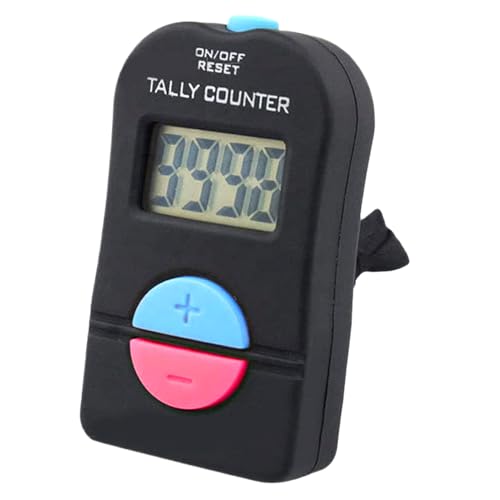 Contador digital de mano – Clicker portátil | Añade y resta contador de personas, dispositivo LED de conteo deportivo, contador de números digital de mano para eventos, repeticiones, tráfico