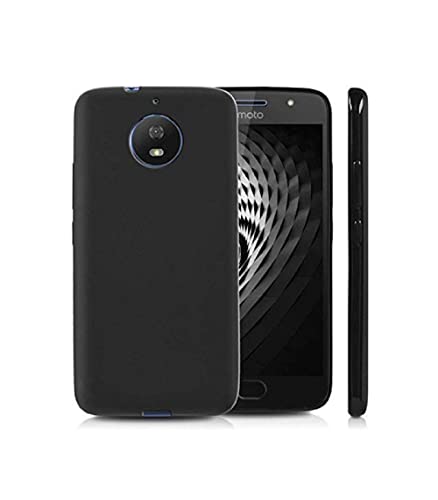 Image of Mobile Back Cover Case for Moto G5 (Silicone Case|CameraProtection|Black SC1510)