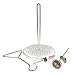 Bayou Classic 200-440 44-qt Stainless Turkey Fryer Kit Features 44-qt Stockpot w/Lid Poultry Rack & Lift Hook 14-in Tall Stainless Cooker Frame w/ 4-in Cast Aluminum Burner