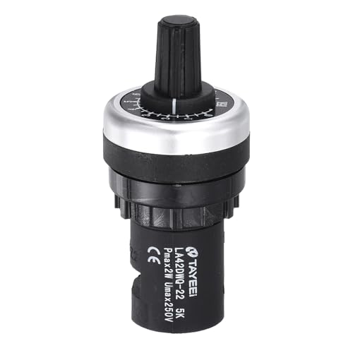 Potenciómetro giratorio 5K Ohm con regulación precisa para control de velocidad de motor