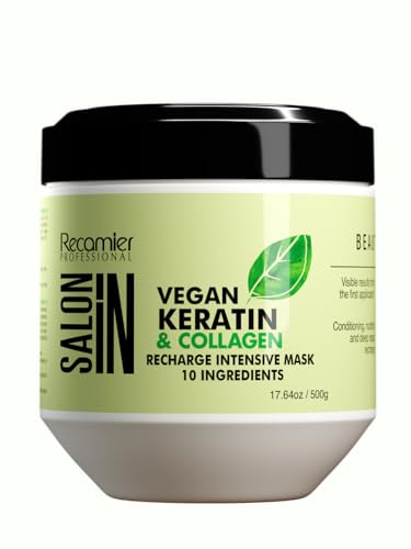 RECAMIER PROFESSIONAL SALON IN Vegan Keratin & Collagen Hair Recharge Intensive Mask 17.6oz.