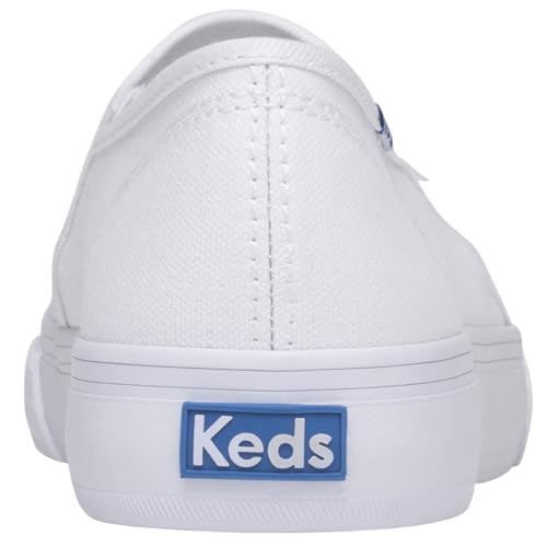 Image of Keds Womens Double Decker Canvas Slip On Sneakers Shoes Casual - Black