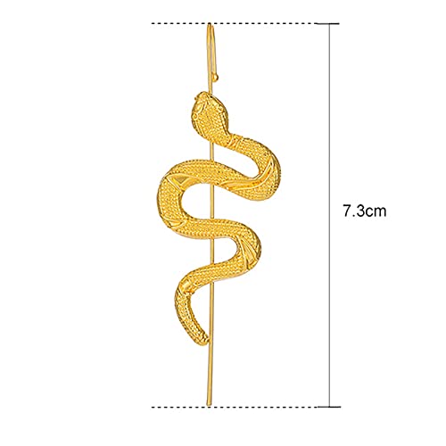 Qisogy Ear Wrap Crawler Hook Earrings Gothic Snake Ear Crawler Earrings Snake Ear Cuff Earrings Gold Snake Ear Climber Earrings Punk Ear Jewelry For Women And Girls(1Pcs) #TOP2