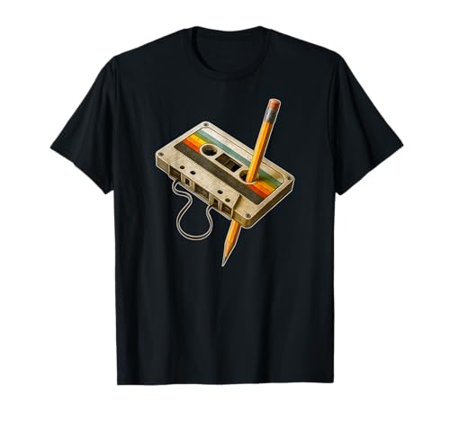 Retro Kassette – 80er 90er Jahre Outfit für Damen Männer T-Shirt