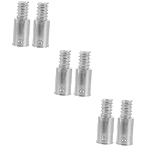 TOVINANNA 3sets 2pcs Threaded Tip Broom Handle Replacement for Extension Poles Durable and Versatile Repair Kit for Home and Industrial Use 2pcs*3