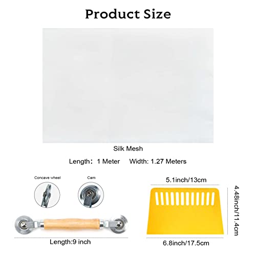 Caydo 10 X 14 Inch Wooden Screen Printing Frame With Changeable 3 Yards 1.27 Meters Silk Screen Printing Fabric For Screen Printing #TOP1