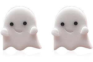 Spooky Clay Earrings: Ghostly Charms for Your Ears!