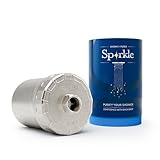 AS-SP10BN Aquasure Sparkle Series - Filtro de ducha de alta capacidad de 10,000 galones (níquel cepillado)