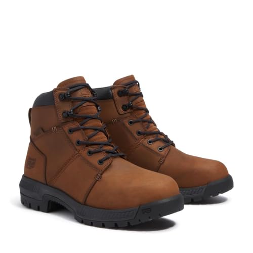 Timberland PRO Timberland PRO Men's Montauk 6 Inch Steel Safety Toe Waterproof Industrial Work Boot, Medium Brown, 8.5 Medium