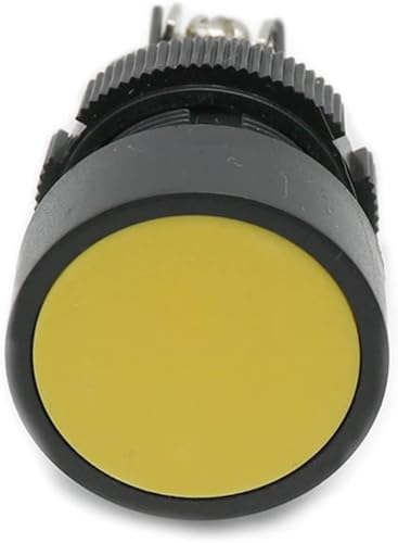 Bouton-poussoir momentané 22mm XB2-EA131 avec mécanisme robuste à vis ronde plate
