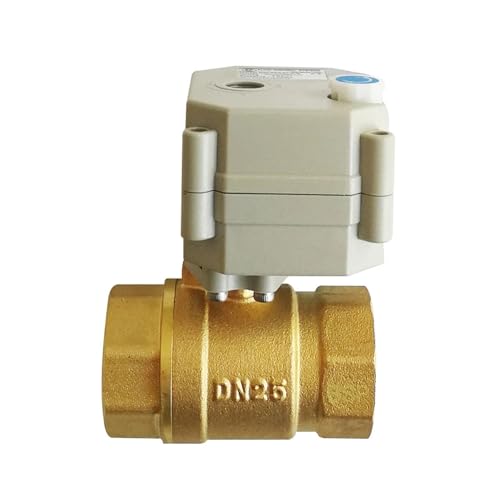 Válvula motorizada TF25-B2 de latón DN25 con engranaje de metal DC12V 3