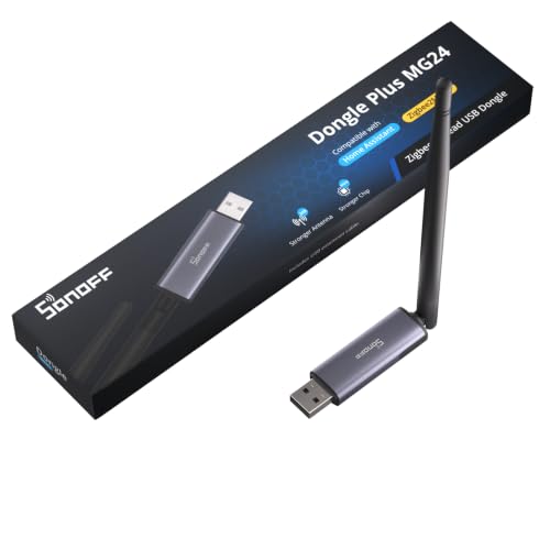 SONOFF Zigbee 3.0 USB Dongle Plus MG24, Passerelle avec EFR32MG24, Clé USB Thread & Zigbee, Contrôleur Zigbee pour Home Assistant ou Zigbee2MQTT
