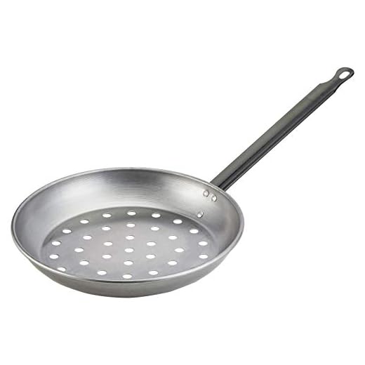 Imex El Zorro 63121 Sartén asadora castañas, Esmaltado, Gris, 26 cm