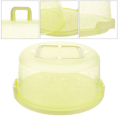 Locking Dessert Carrier Cake Storage Carrier Cake Carrier Clear Plastic Cake Container Cake Box Serving Tray With Handle And Dome Lids Green Locking Dessert Carrier Pie Carrier #TOP6
