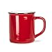 Abbott Collection Enamel Look Stoneware Mug, Red