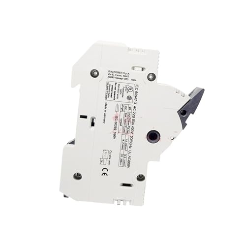 Porte-fusible BCH1 pour cartouches cylindriques 10 x 38 mm et installations électriques triphasées