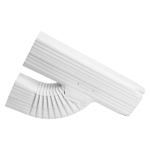 GEAIN Downspout Gutter Upright Y Connector 3x4 White，Connection Rain Gutter Downspout - Thumbnail 7