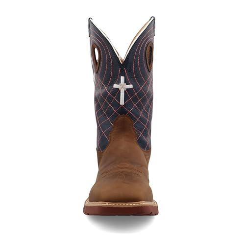 Image of Twisted X mens 12 inch Pull on Soft Toe Western Work Boot