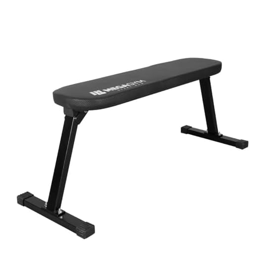 Banco De Academia Reto Dobrável 120cm Treino Supino E Musculação Suporta 250Kg