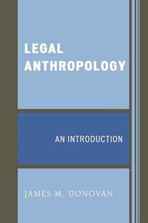 Legal Anthropology: An Introduction book cover