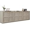 Sicotas buffet cabinet with storage buffet cabinet sideboard accent storage cabinet with doors shelves modern buffet table wood credenza coffee cabinet for living room kitchen dining room entryway  urban country home decor