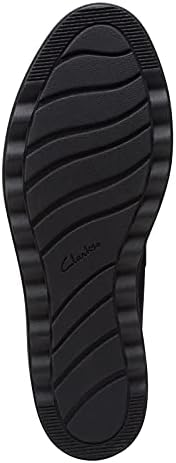 Clarks Women's Sharon Dolly Loafer, Black Suede/Dark Tan Welt, 7 | Image 6