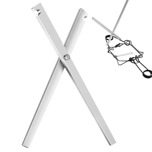Qualirey 1 Pcs Aluminum Grip Setting Tongs 14 Inch Trap Set Tool Trap Setting Tool for 50 to 160 Traps