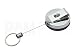 Heavy-Duty RAM-PRO Retractable Key Chain Reel 36" Stainless Cable - Great for ID Swipe Cards