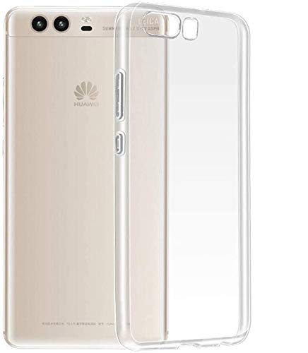 REY 3X Funda Carcasa Gel Transparente para Huawei P10, Ultra Fina 0,33mm, Silicona TPU de Alta Resistencia y Flexibilidad