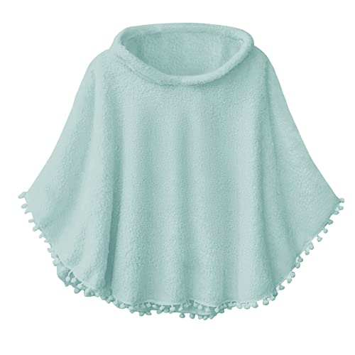 Inorin Kids Sherpa Fleece Pullover Hoodie Cape