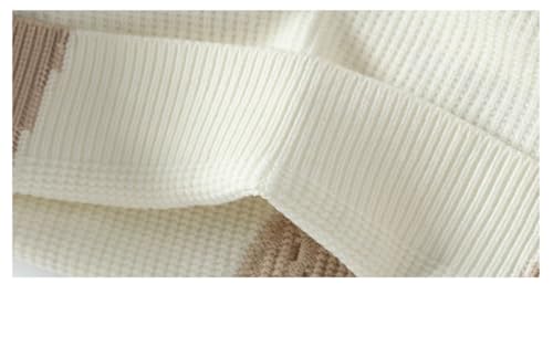 Mens Pullover Cable Sweater Casual Slim Patchwork Jumpers Crew Neck Knit Outdoor Warm Sweaters4