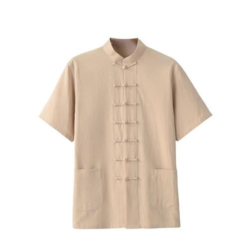 Haut demi Hanfu léger pour homme évitant la chaleur estivale