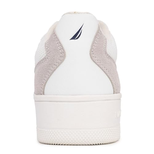 Image of Nautica Platform Sneakers for Womens Fashion Trendy Shoes White Casual Sneaker Thick Sole Everyday Walking Shoes